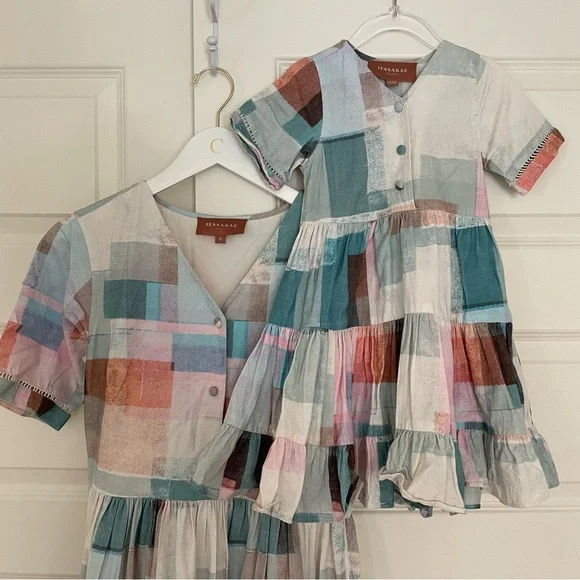 TWO JessaKae Dresses / Sz S and 2/3T - Picture 1 of 9